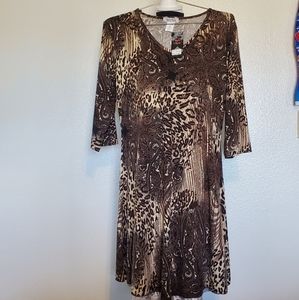 NWT Lady Noiz Leopard Top XL